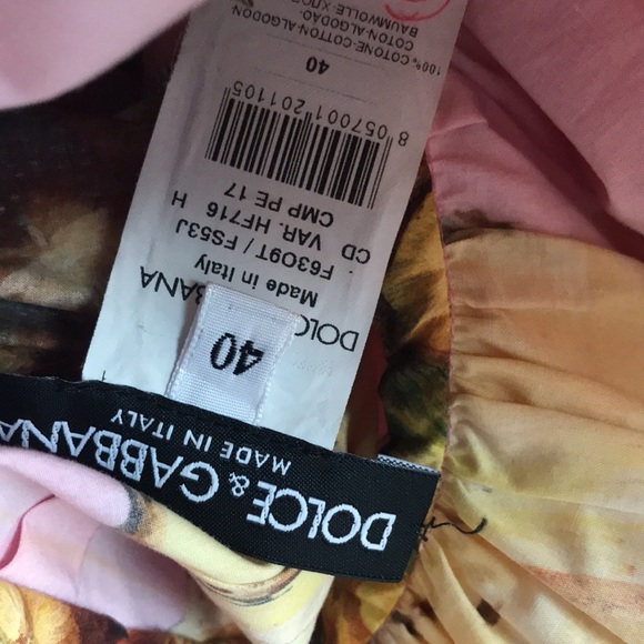 Like new Dolce&gabbana Pink Dress with Pineapple Print - Picture 7 of 7